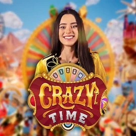 Official Live Casino logo: Crazy Time by Evolution at Nordspin Casino
